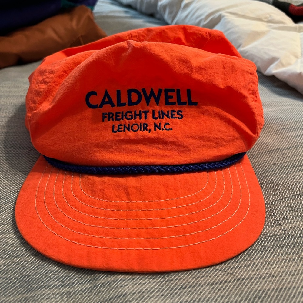 Caldwell freight lines hat, OS, color orange